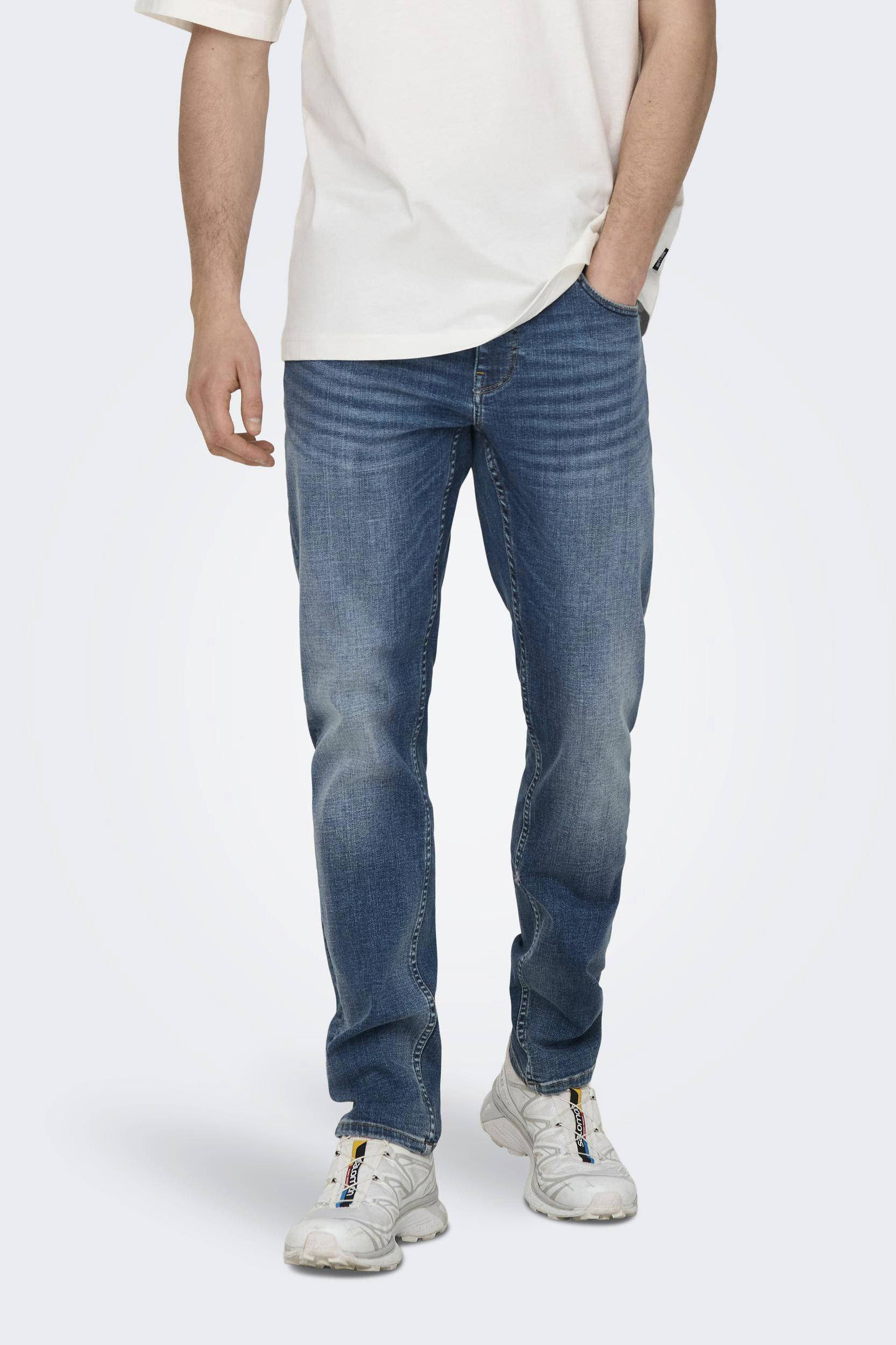 ONLY & SONS slim fit jeans blauw