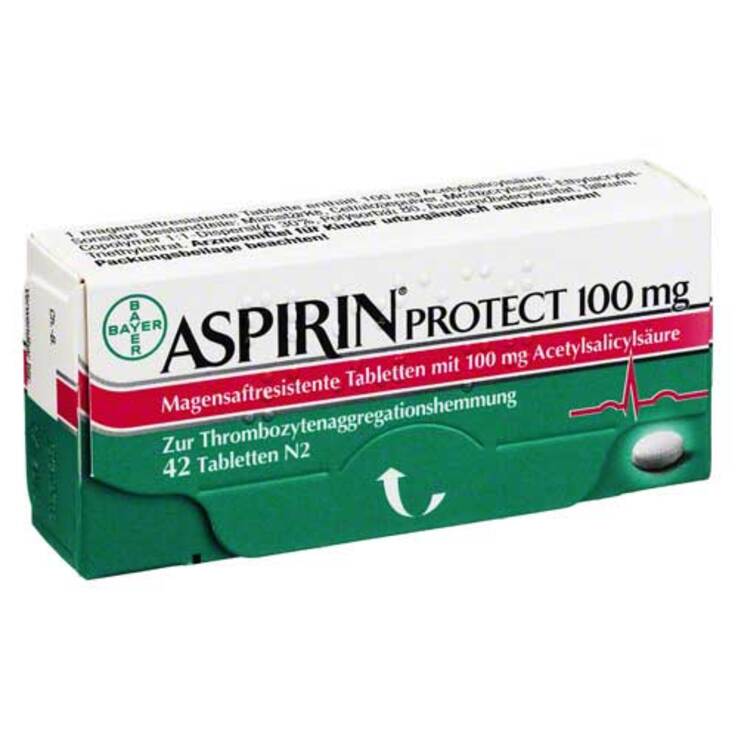 Aspirin Protect 100 mg magensaftresistent Tabletten, 42 St