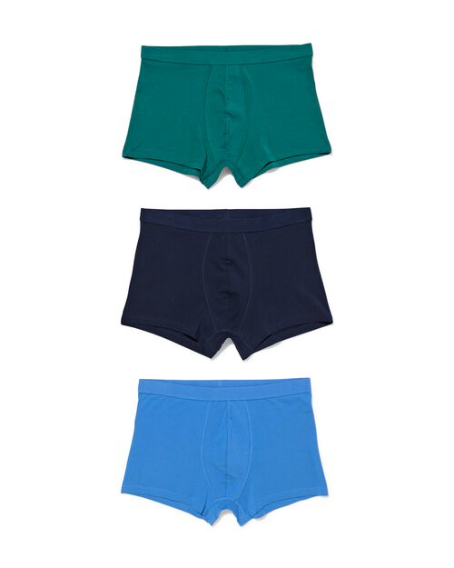 3 boxers homme modèle court coton stretch vert