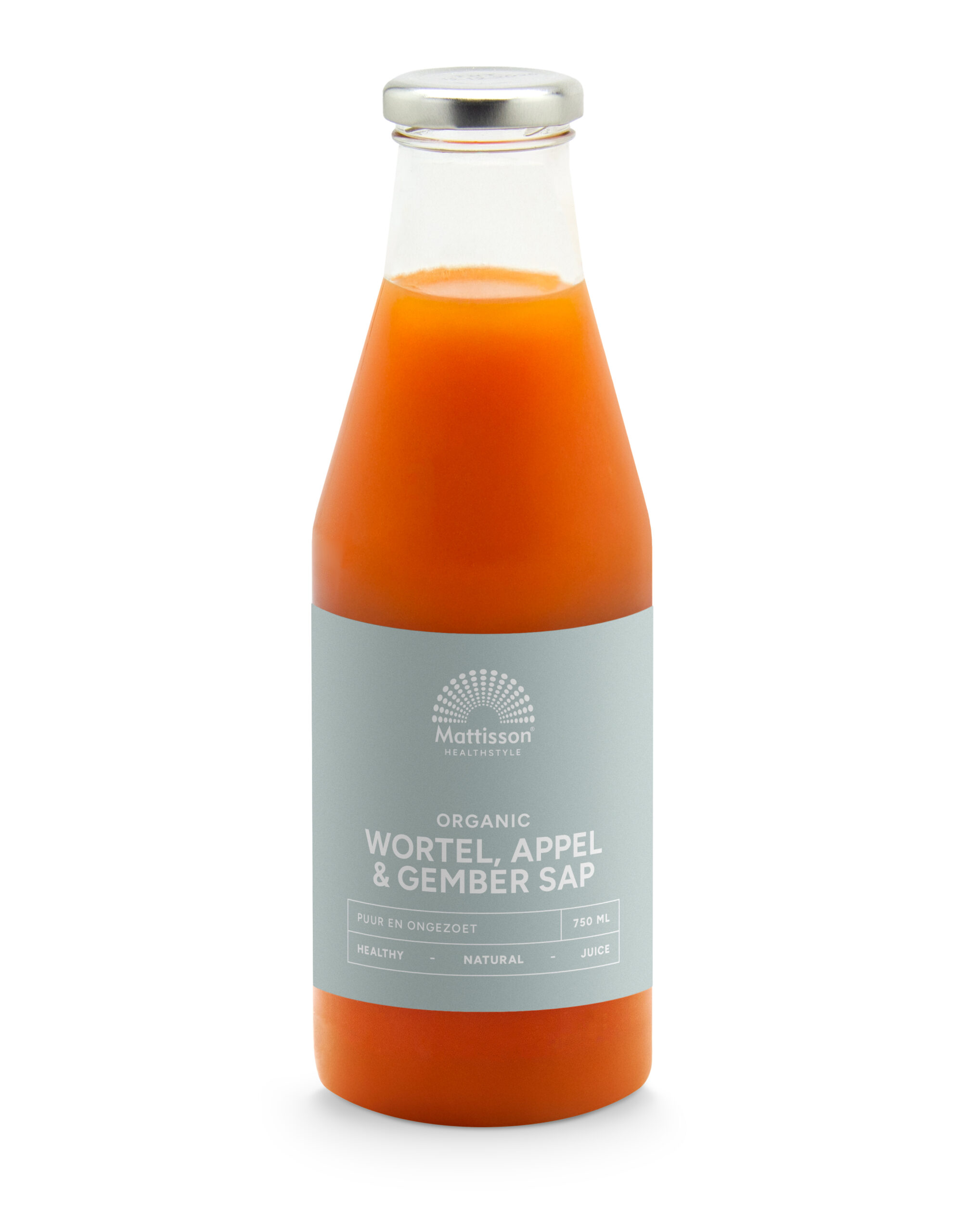 Mattisson Wortel Appel & Gembersap Bio (750 ml)
