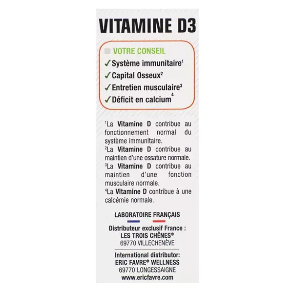 Eric Favre Bem-estar Vitamina D3 20ml