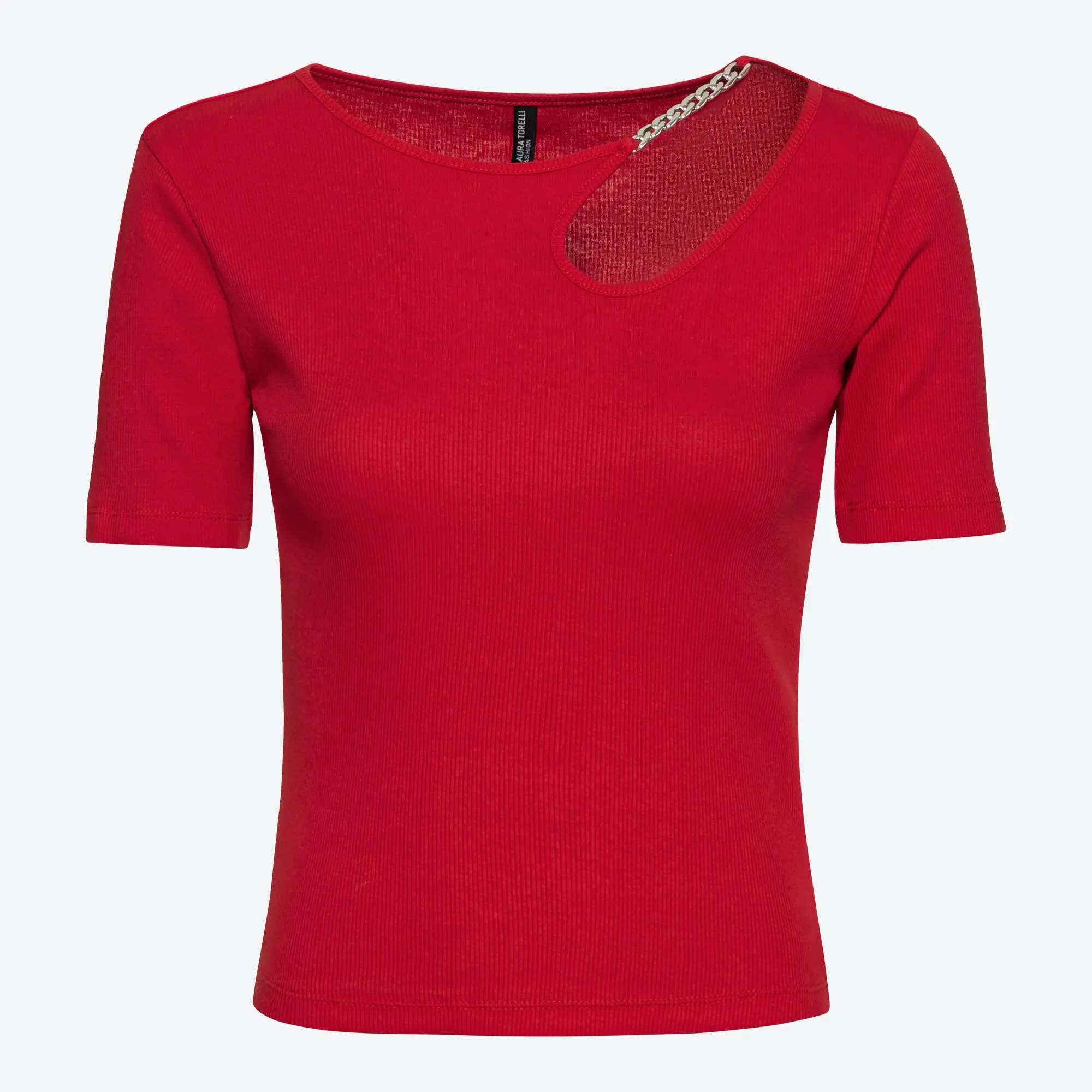 Damen-T-Shirt mit Zierkette
