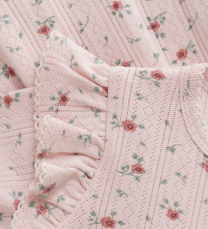 En Fant Kleid - Pointelle - Geführt Rose