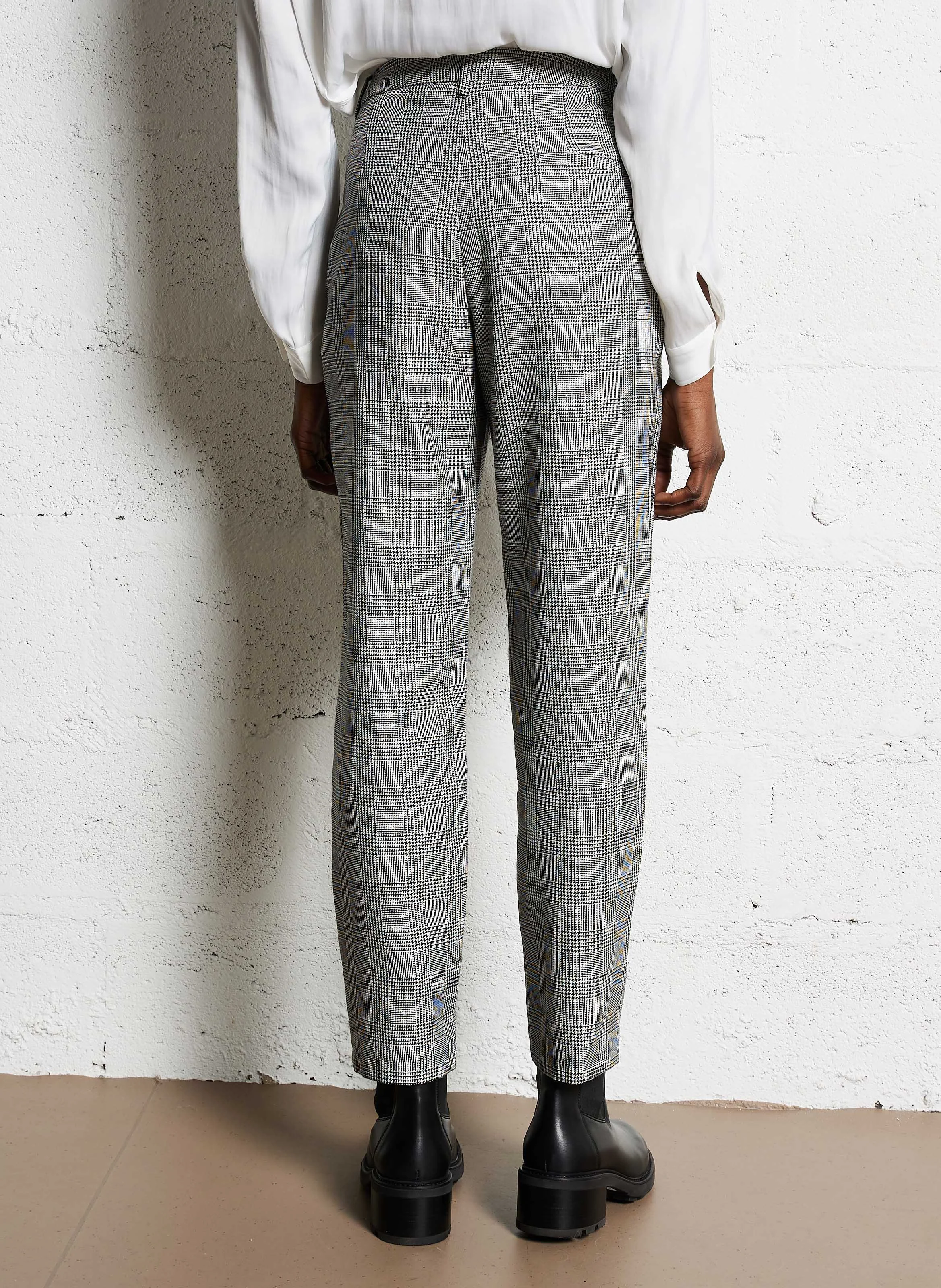 Pantalon de costume imprimé | Noir