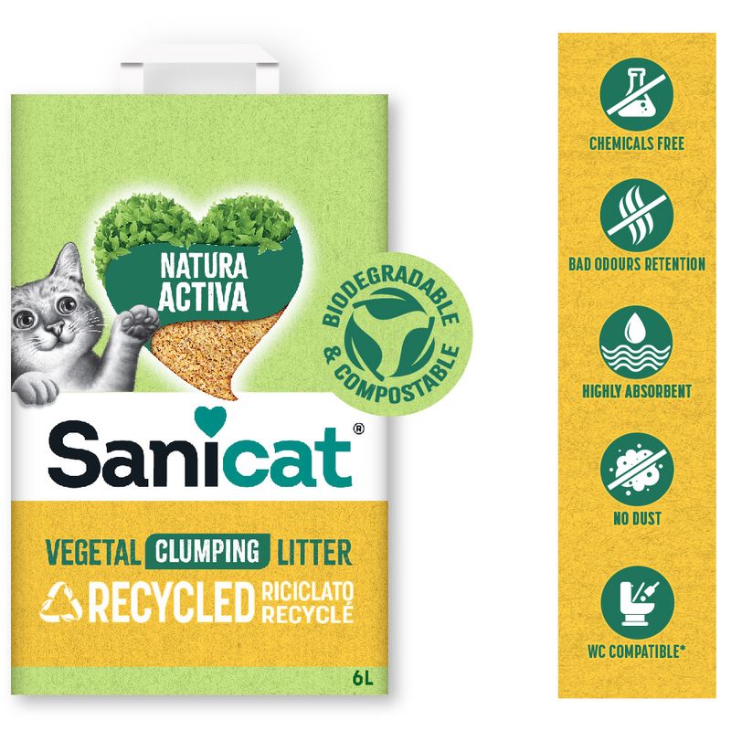 Litière Sanicat Natura Activa Corn Cob