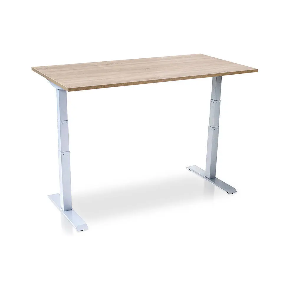 MRC PRO elektrisch ARBO zit-sta bureau - 140x80 cm - midden eiken