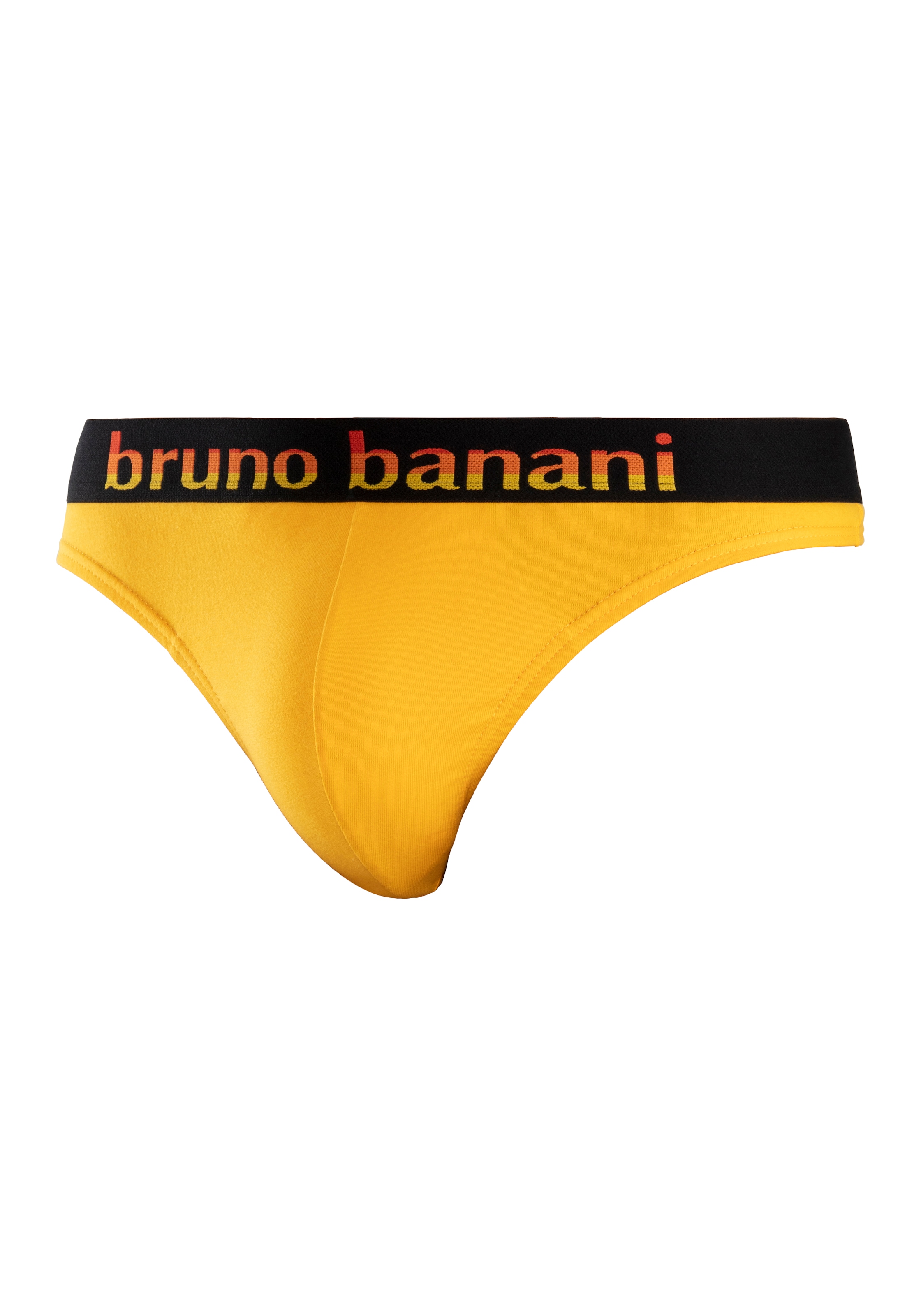 Bruno Banani String, 5 Stk. mit Streifen Logo Webbund