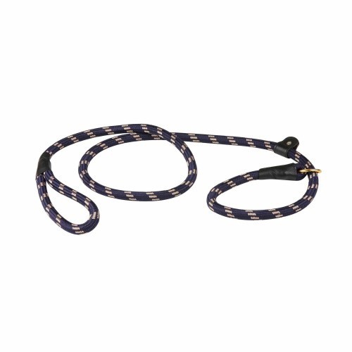 Guia de corda para cães, azul marinho/marrom