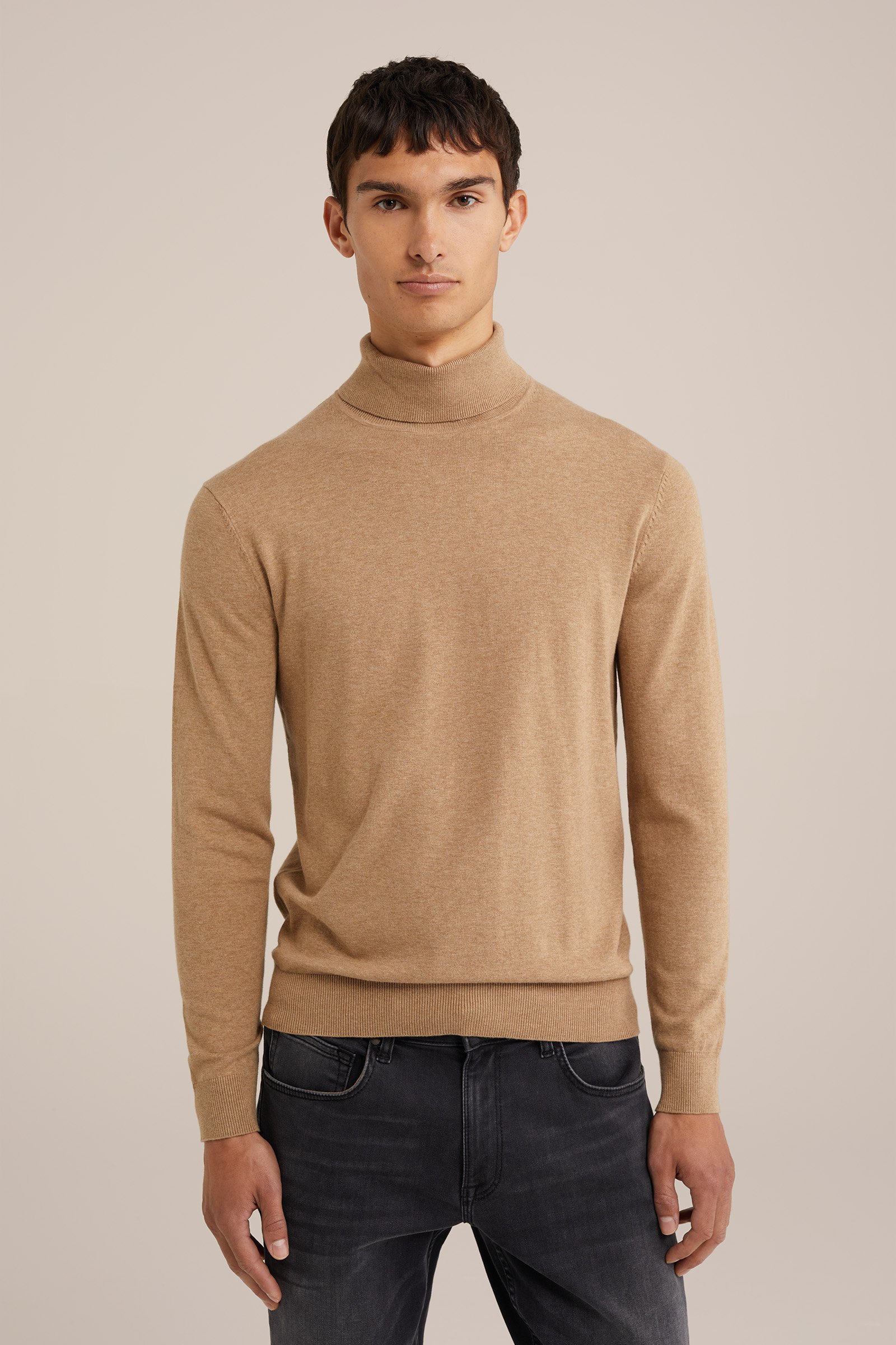 fijngebreide coltrui Fundamentals Beige
