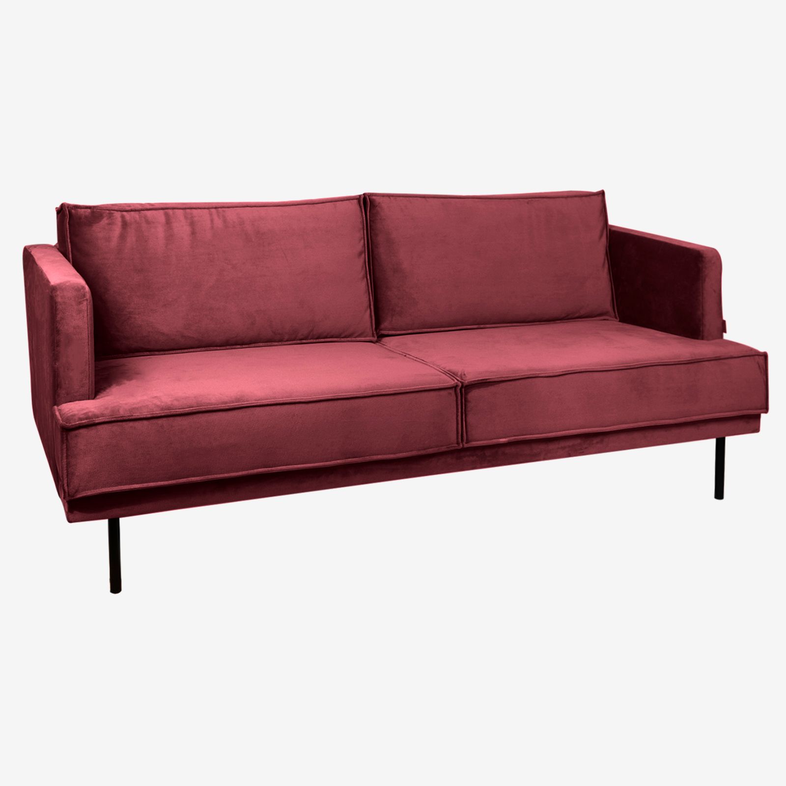 The Duchess velvet bank 2,5-zits wine red
