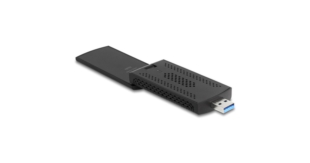 DeLOCKWi-Fi 6E Dual Band WLAN USB Adapter AX3000 wlan adapter  (Zwart)