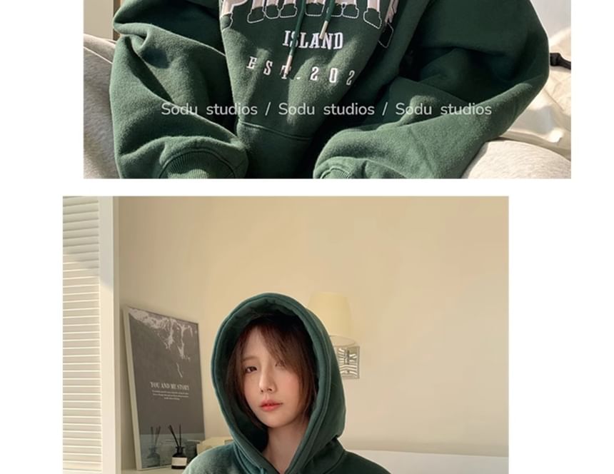Alfie - Oversized hoodie met pofmouw en letters