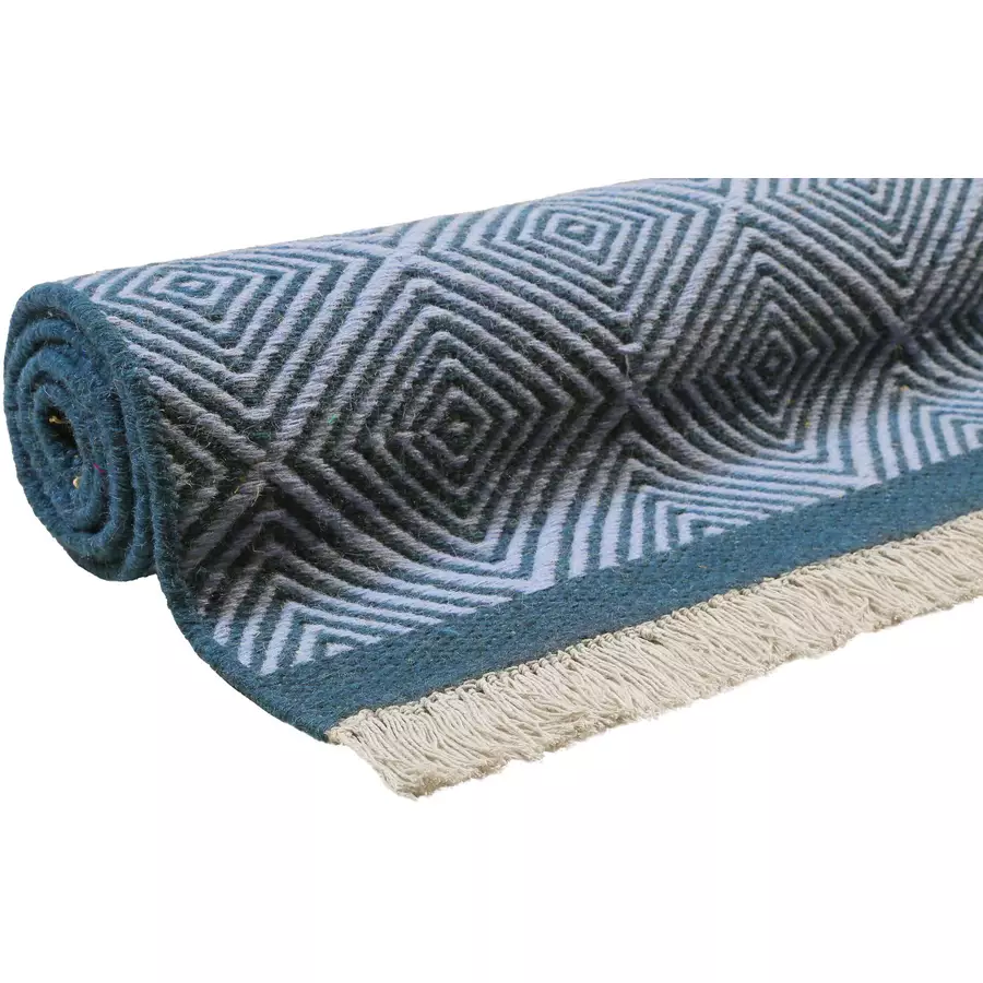 Esprit Handweb-Teppich Cairo blau