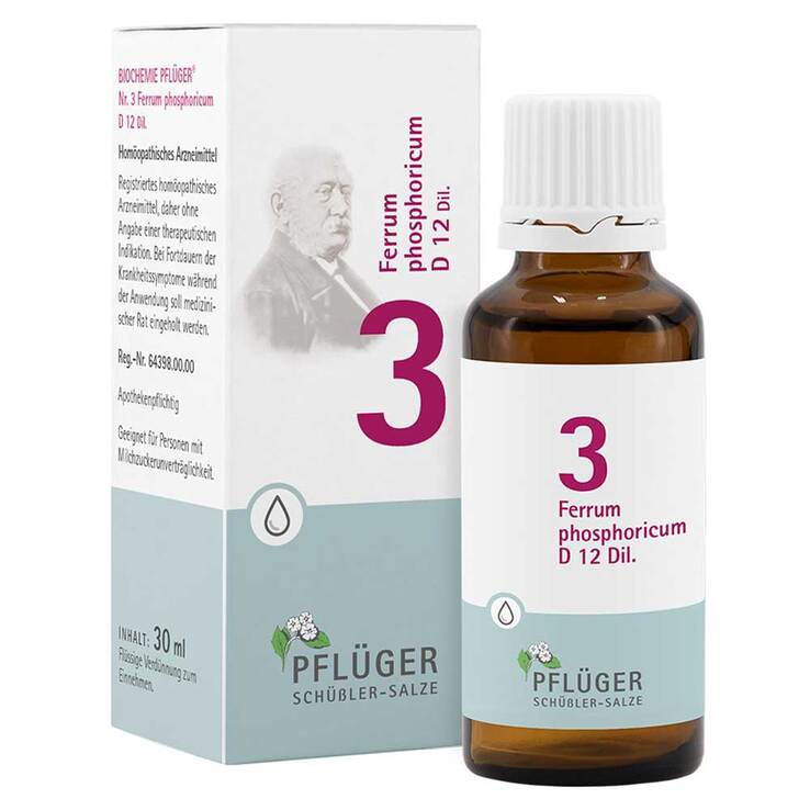 Biochemie Pflüger 3 Ferrum phosphoricum D 12 Tropfen, 30 ml