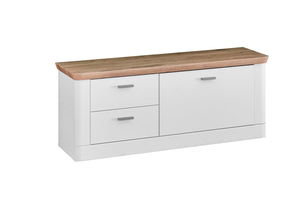 vito Sitzbank VITO RECESS weiß/braun 125 x 50 cm