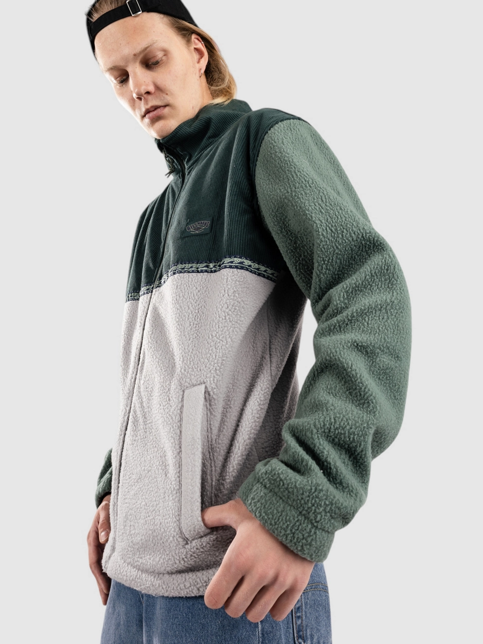 Billabong Boundary Trail Zip Sweater forest green