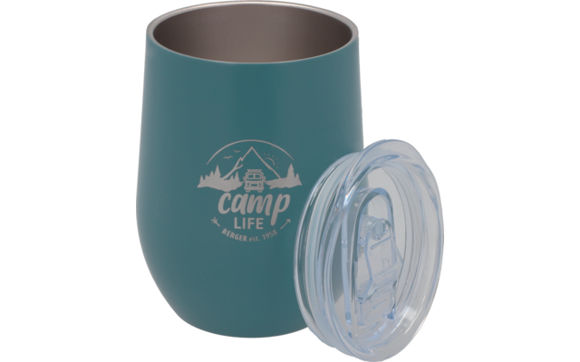 Camplife Edelstahl Thermo-Trinkbecher mit Deckel 360 ml