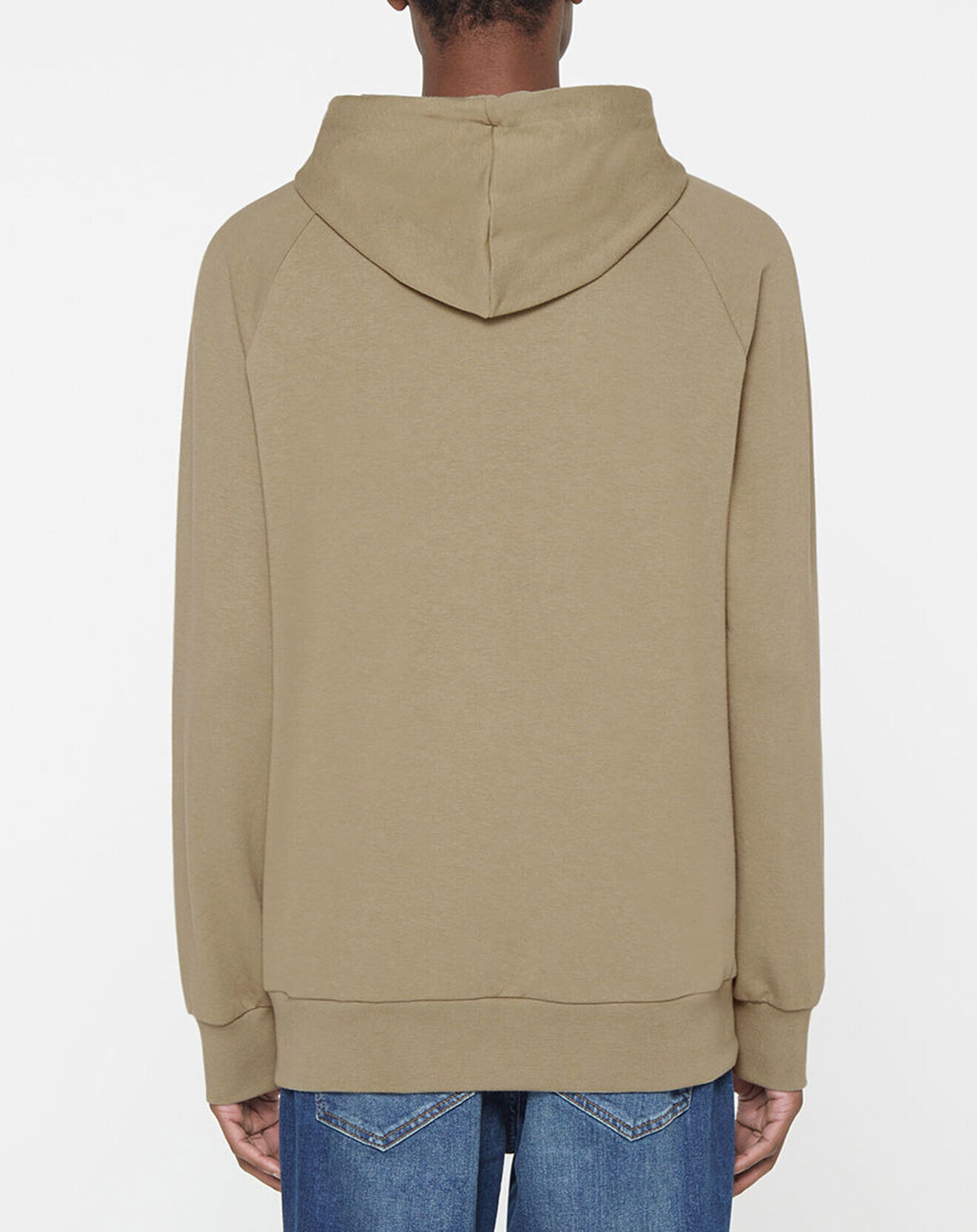 Hummel Sweat à capuche en Coton mélangé logo kaki clair