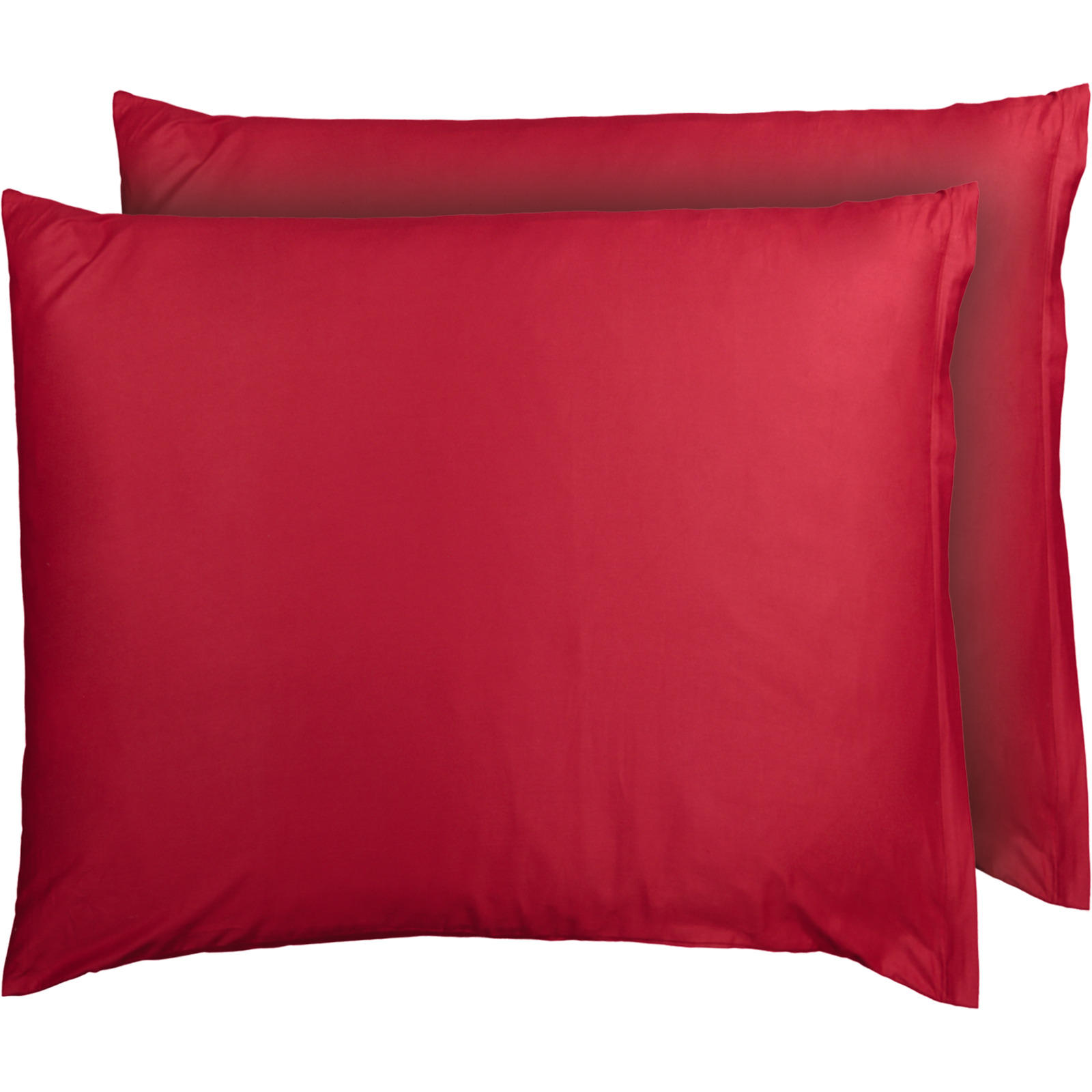 Easy Dream Kissenbezug Satin 2er-Set 50 x 70 cm uni rot