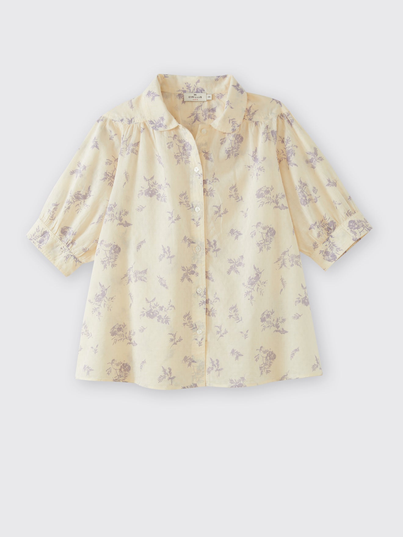 Chemise tissu façonné femme imprimé Margareth