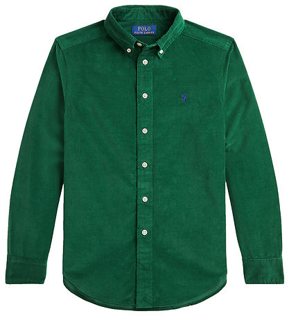 Polo Ralph Lauren Skjorte - Fløjl -  Grøn