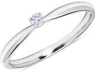 Verlovingsring in 14k witgoud met Diamant 0.05 ct.