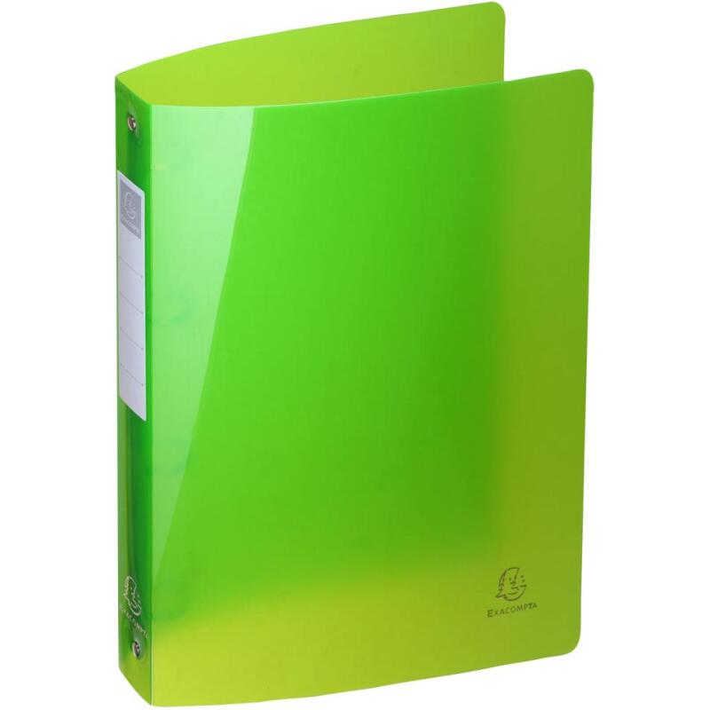 Classeur 4 anneaux plastifié Exacompta Iderama A4 maxi - Dos 4 cm couleurs  assorties