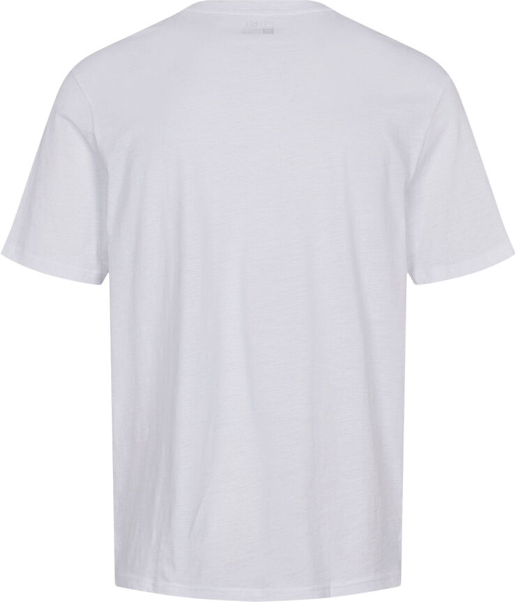 Etirel Solid Slub T-shirt Hvid
