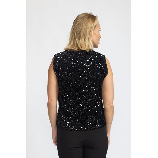 2-Biz Nicole Top, Black, XXL