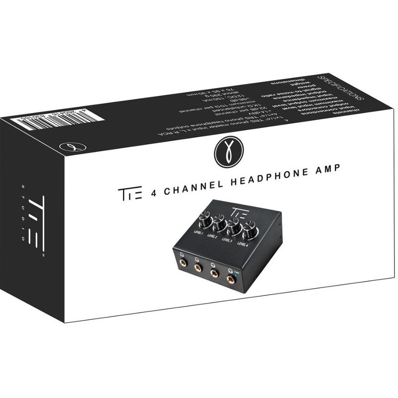 TIE Headphone Amplifier 4 Channel koptelefoonversterker