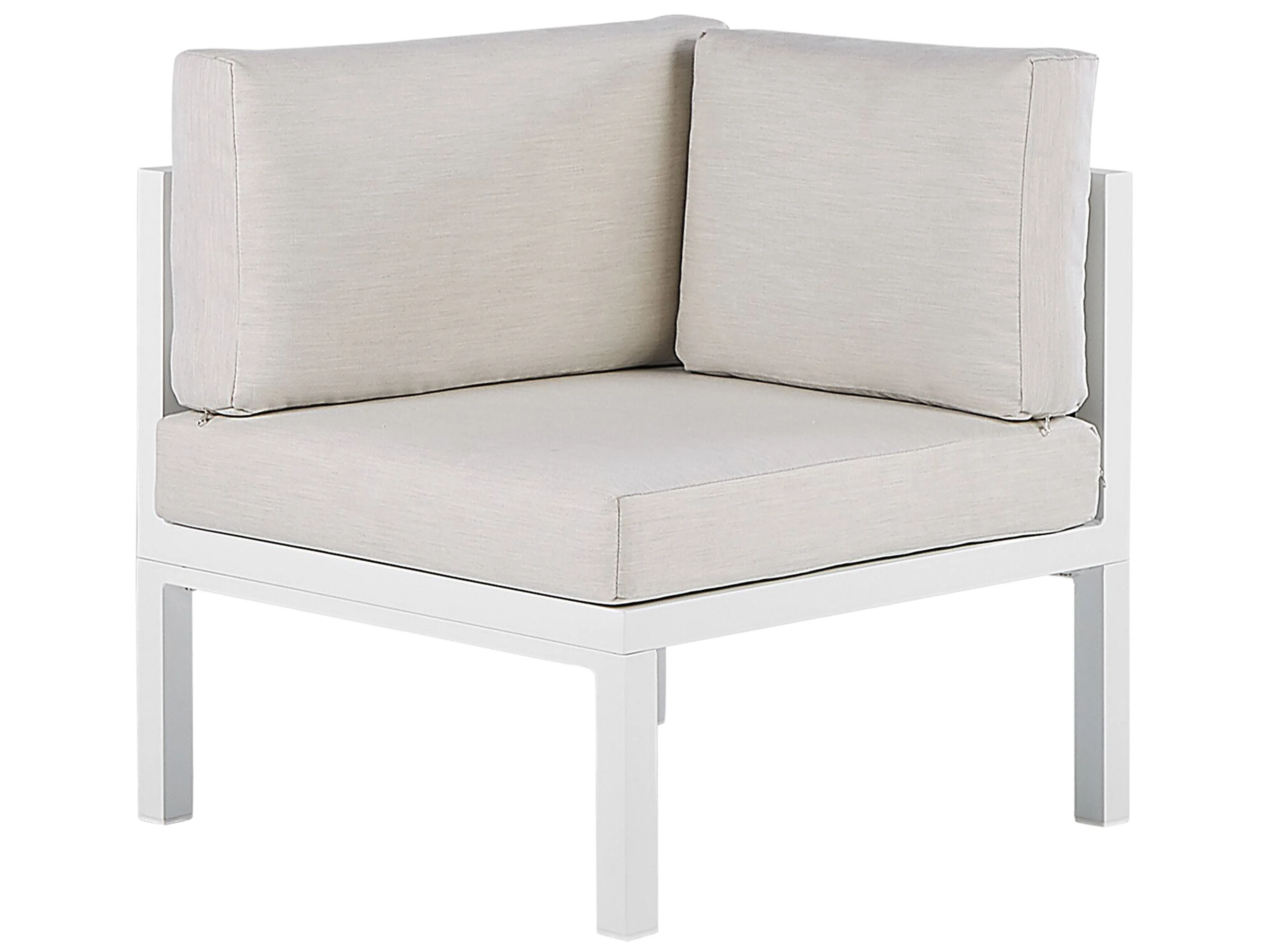 Tuin hoekloungeset met tafel 4-zits BORELLO linkszijdig Metaal Beige