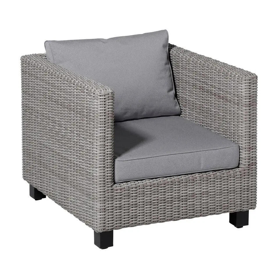 Madison - Lounge Profi-Line Zitkussen Manchester l-grey - 73x73 cm - Set van 2