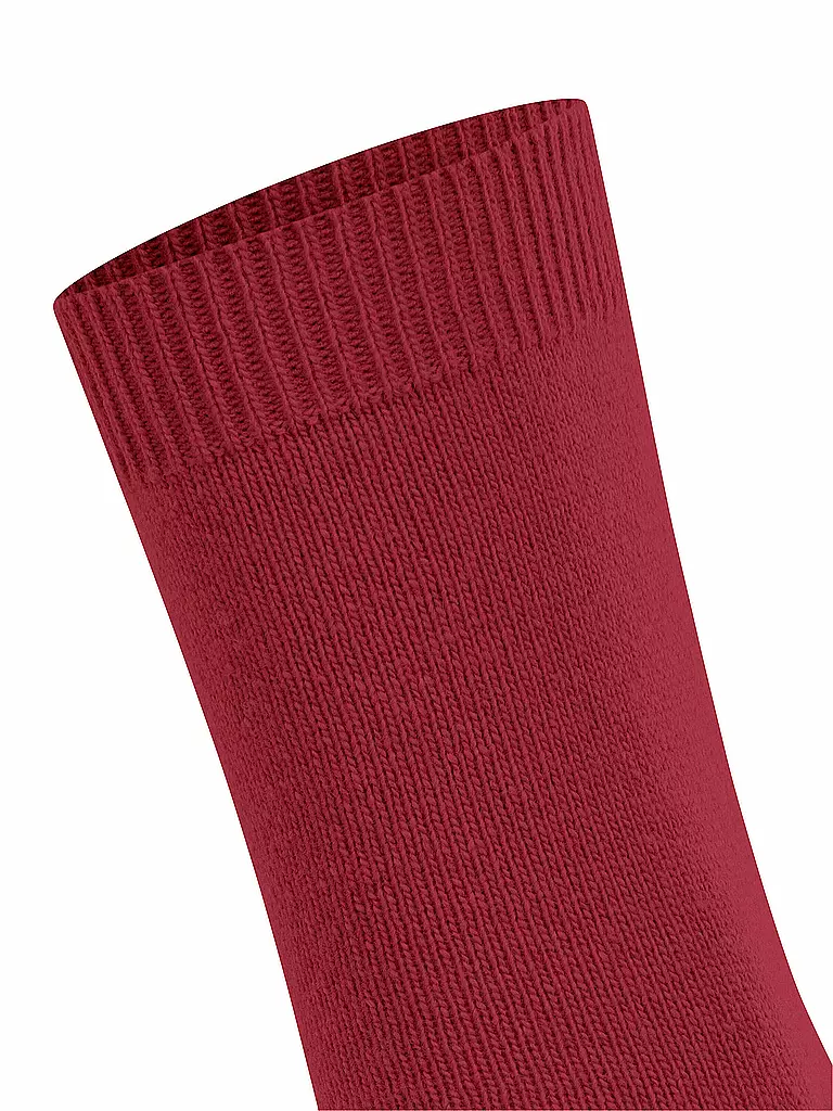 FALKE Socken COSY WOOL scarlet rot