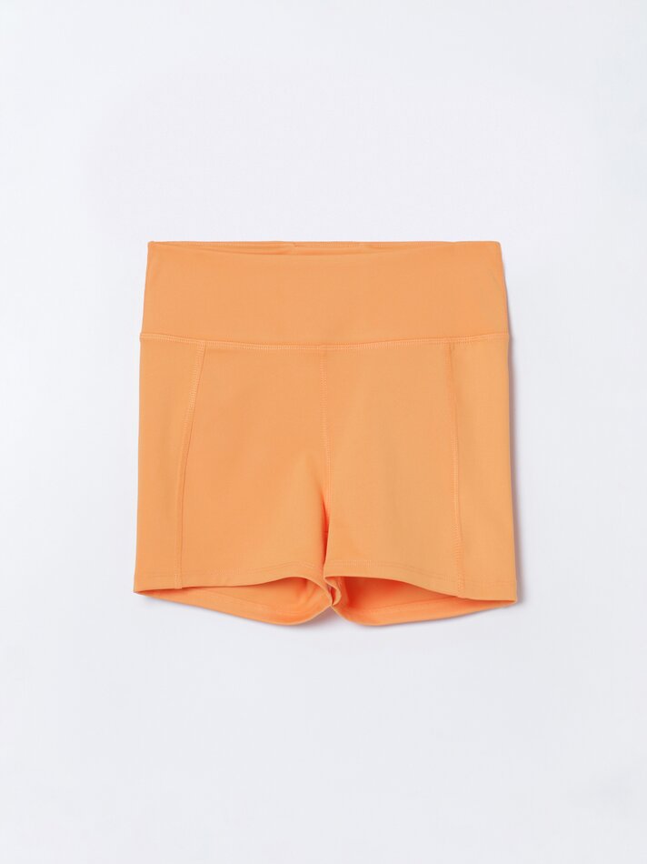 Kit com 3 Shorts Esportivos - Tamanho Médio Laranja