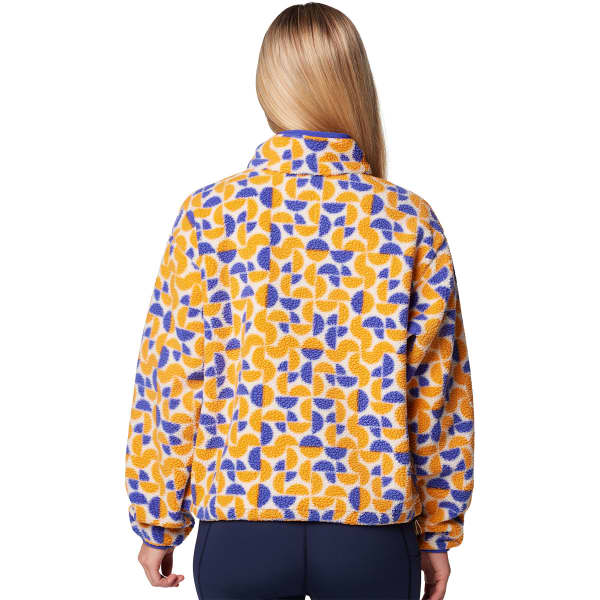Sweat polaire COLUMBIA HELVETIA II PRINTED CROPPED HALF SNAP W SUNSTONE RETROSCAPE PRINT