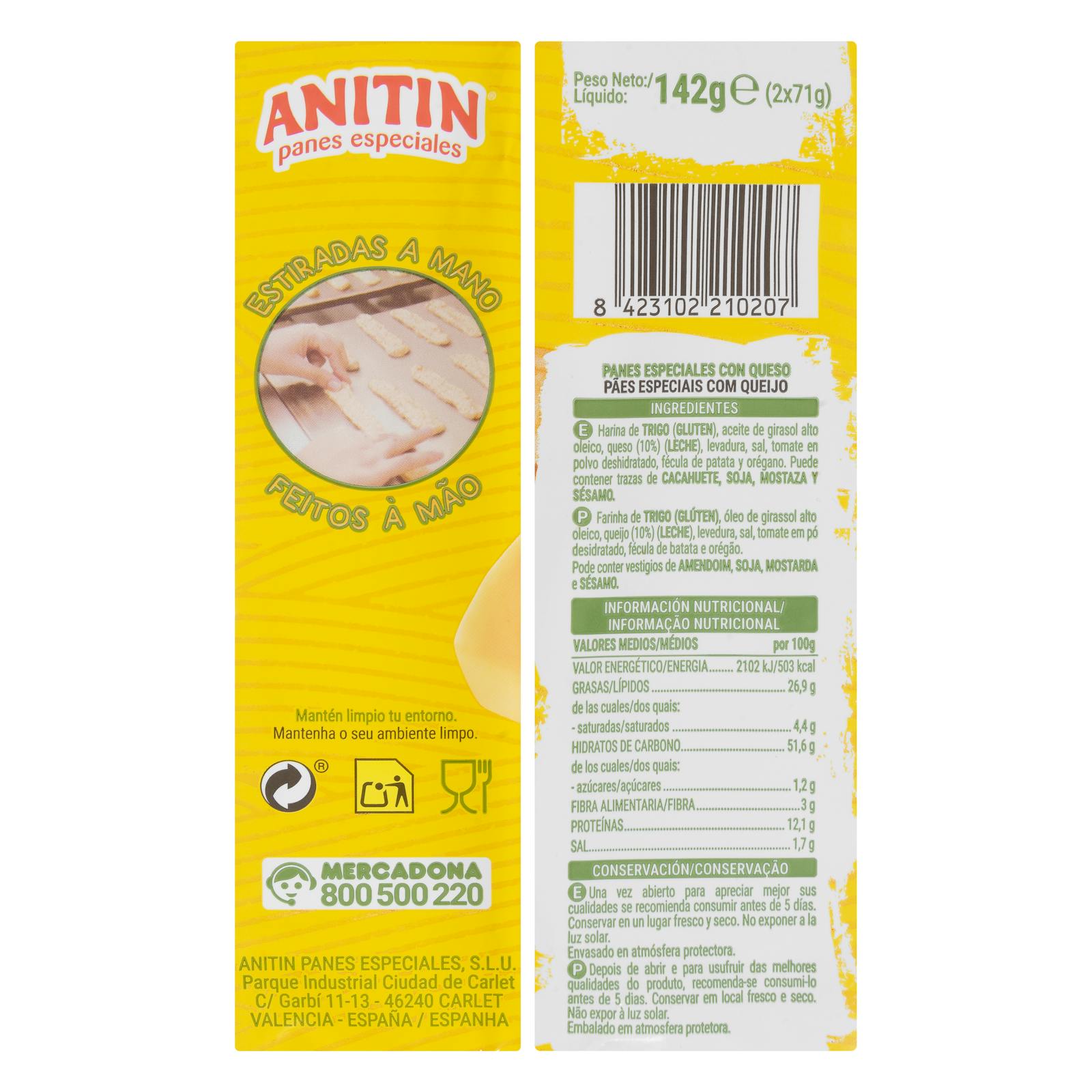 Gressins au fromage Anitin