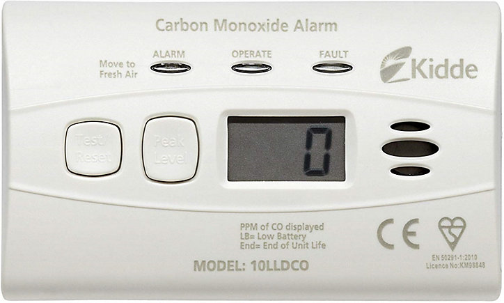 Détecteur de monoxyde de carbone Kidde 10LLDO digital