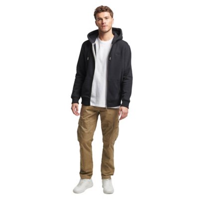 Sweatshirt zippé à capuche homme Essential Logo SUPERDRY