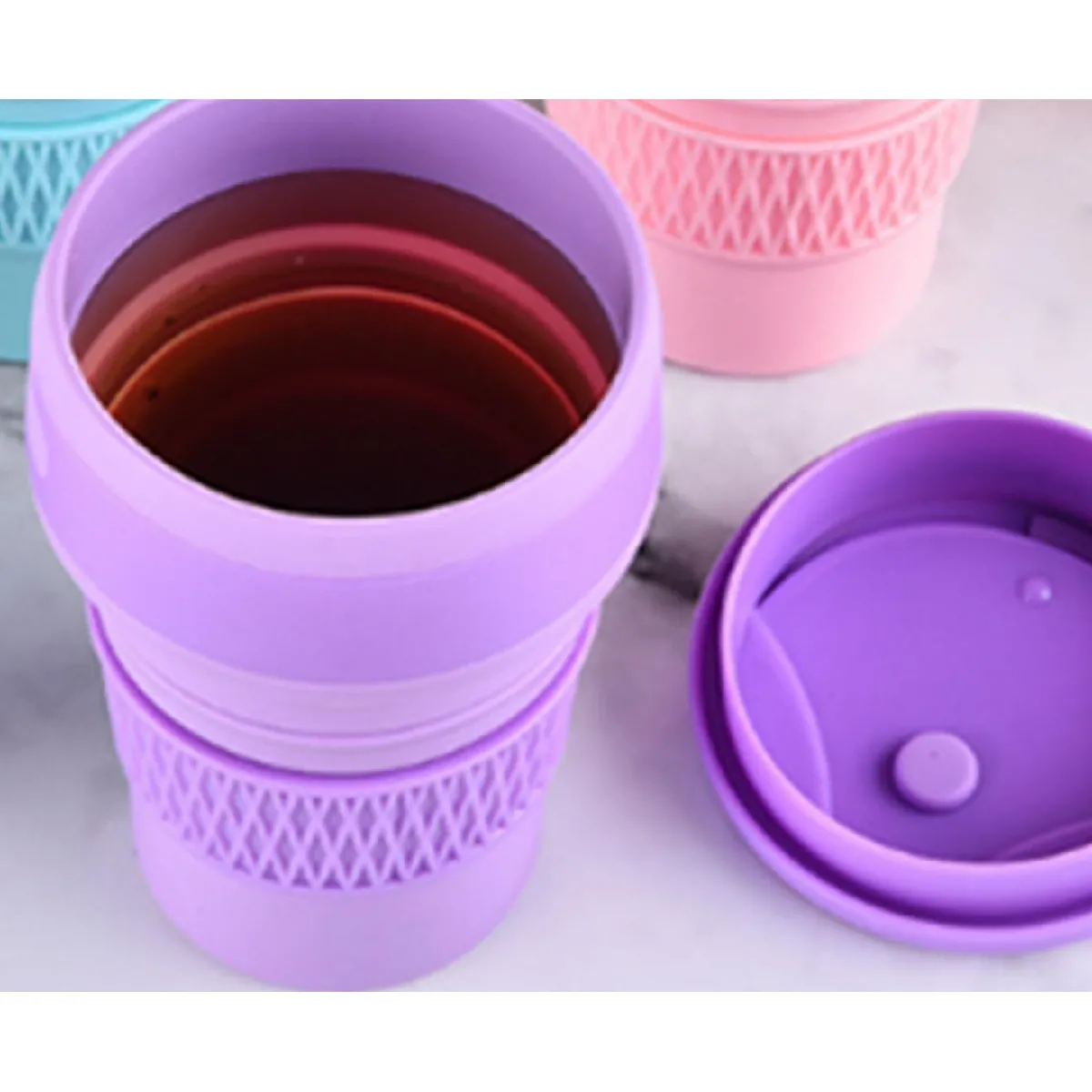 Tasse Café Pliable 350ml Violet