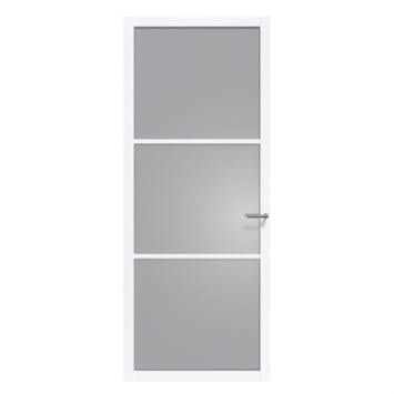 Arne & Bodil binnendeur ABE101 rook glas - extra wit afgelakt