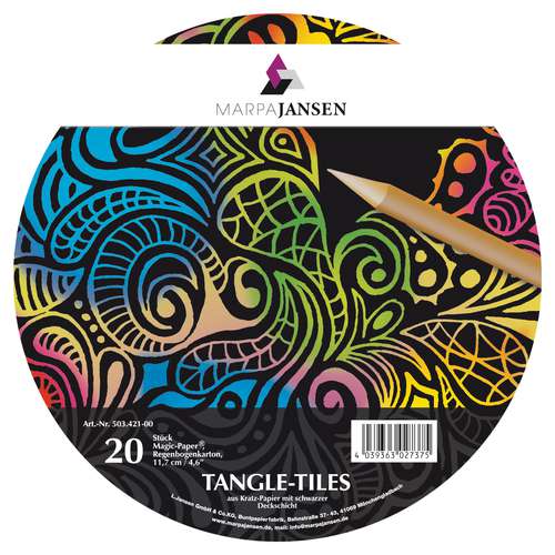 MARPA JANSEN Magic Paper® Tangle Tiles, Regenbogen