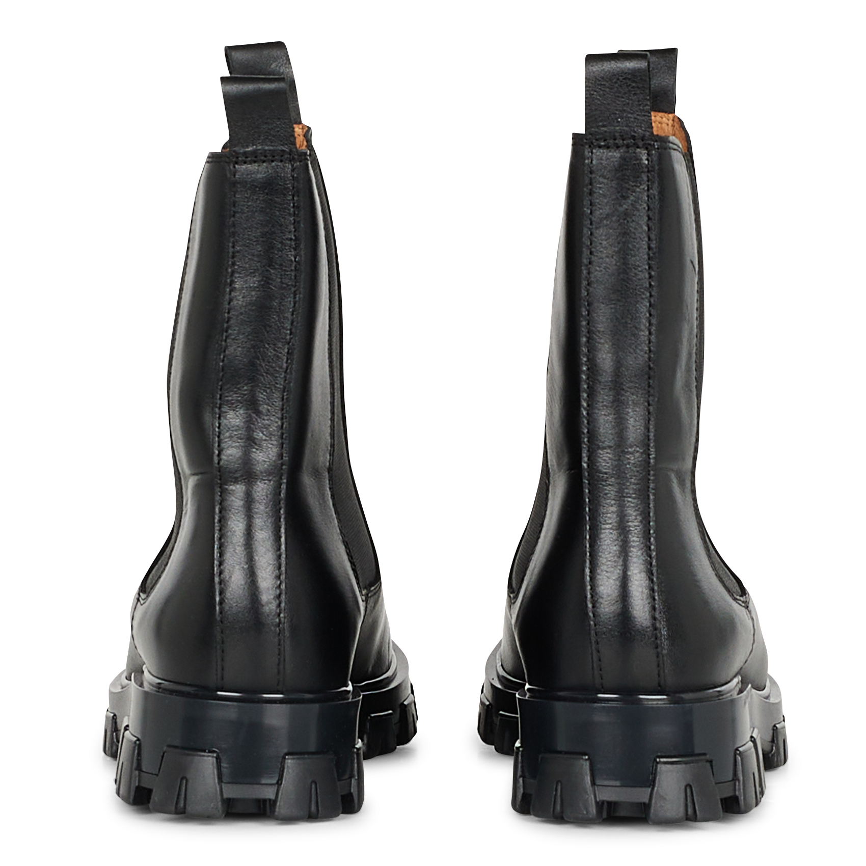 LAURELL - Bottines plates en cuir velours | Noir