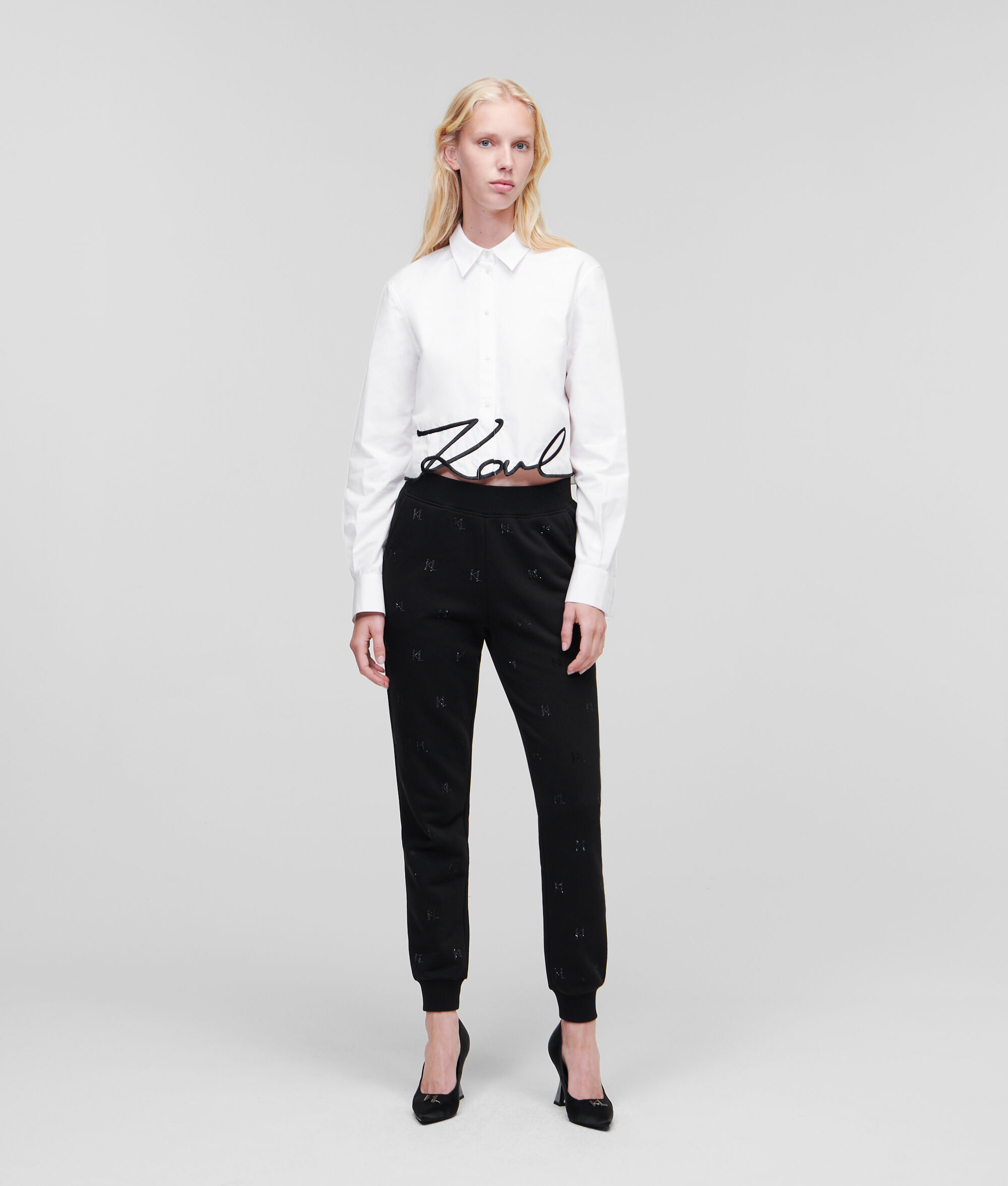 CHEMISE CROPPED KARL SIGNATURE
