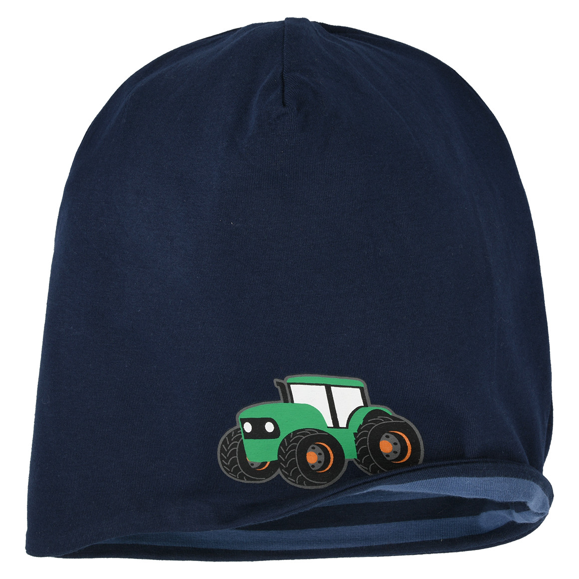 Topolino Jungen Beanie mit Traktor-Print dunkelblau