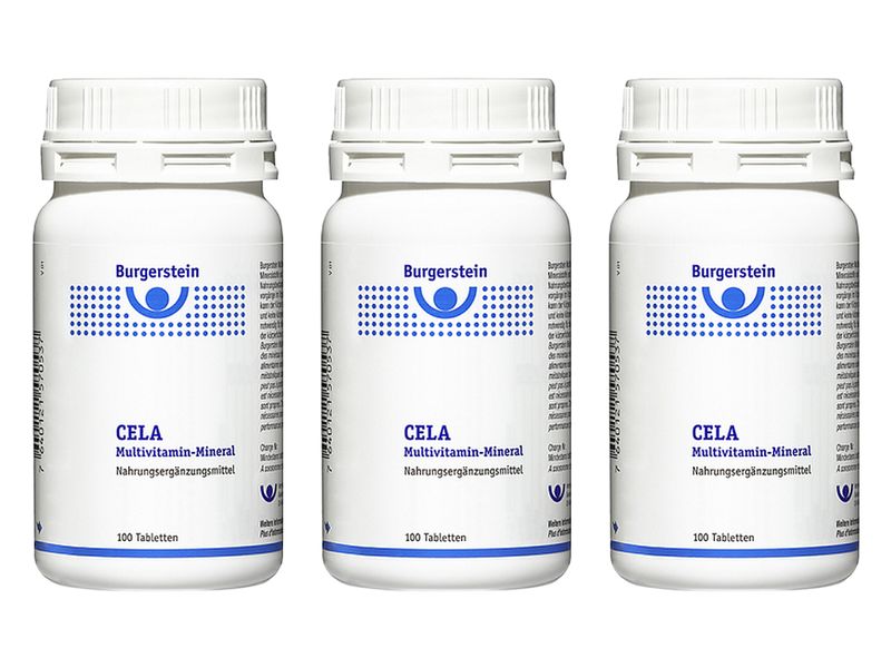 Burgerstein Multivitamin-Mineral CELA 3 x 100 Tabletten Nahrungsergänzungsmittel mit Vitaminen und Mineralstoffen
