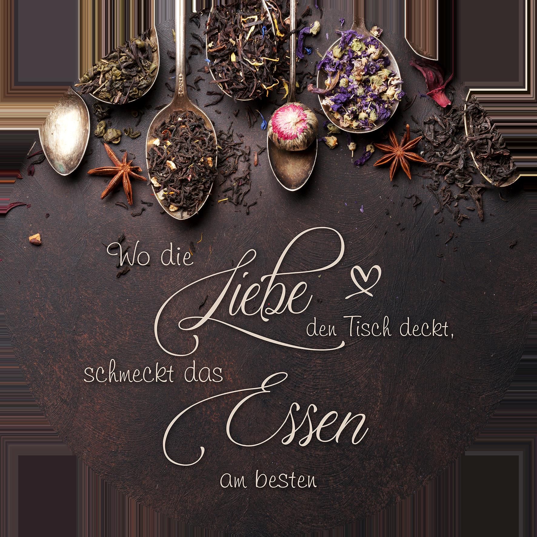 Glasbild LIEBE & ESSEN
