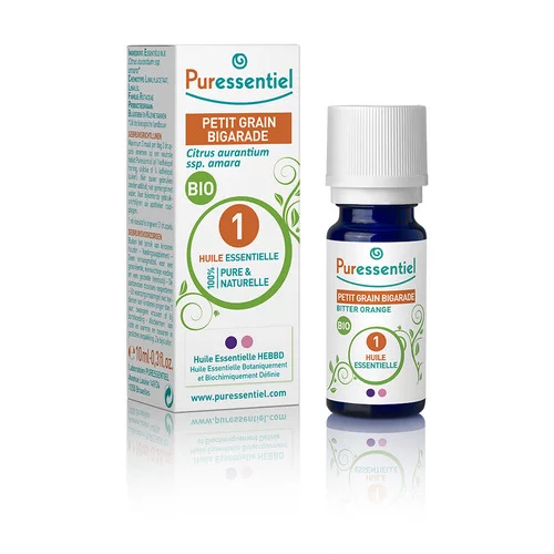 Huile Essentielle Petit Grain Bigarade BIO Puressentiel - 10 ml