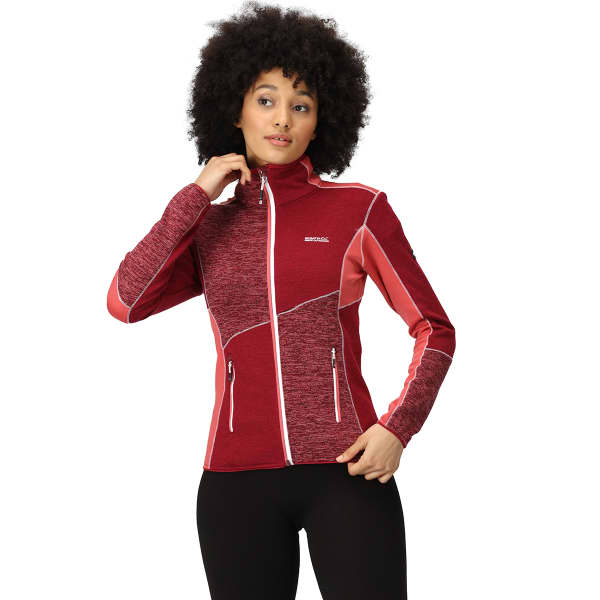 Veste polaire randonnée REGATTA LINDALLA VI W BURGND/RMBRD