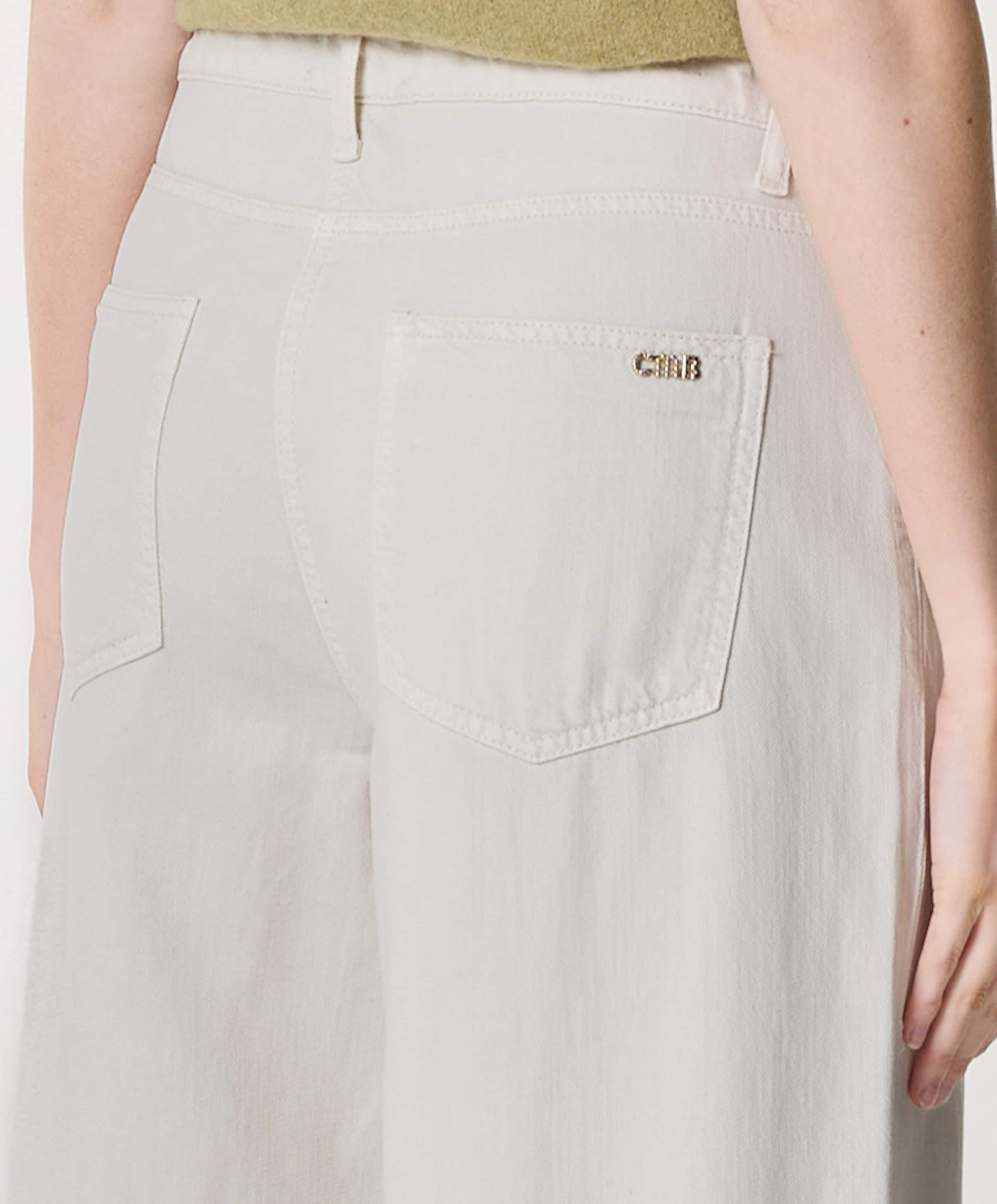 Cambio Baggy dames jeans beige