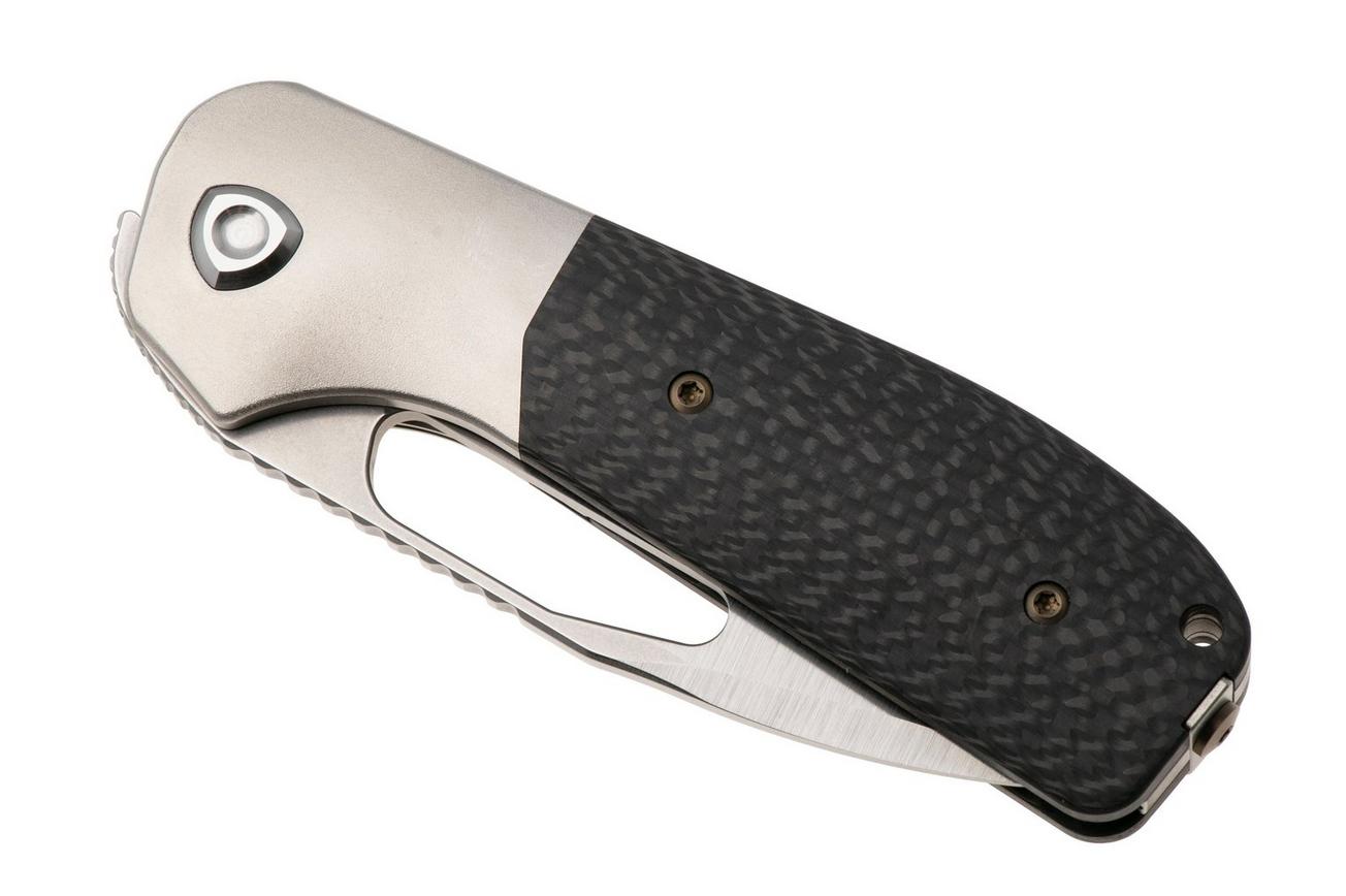 Liong Mah Field Duty 3.5 Bead Blasted S90V, Carbon Fiber Titanium, zakmes